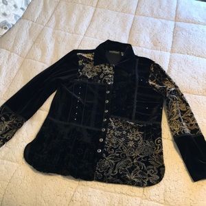 Jacket - black velvet